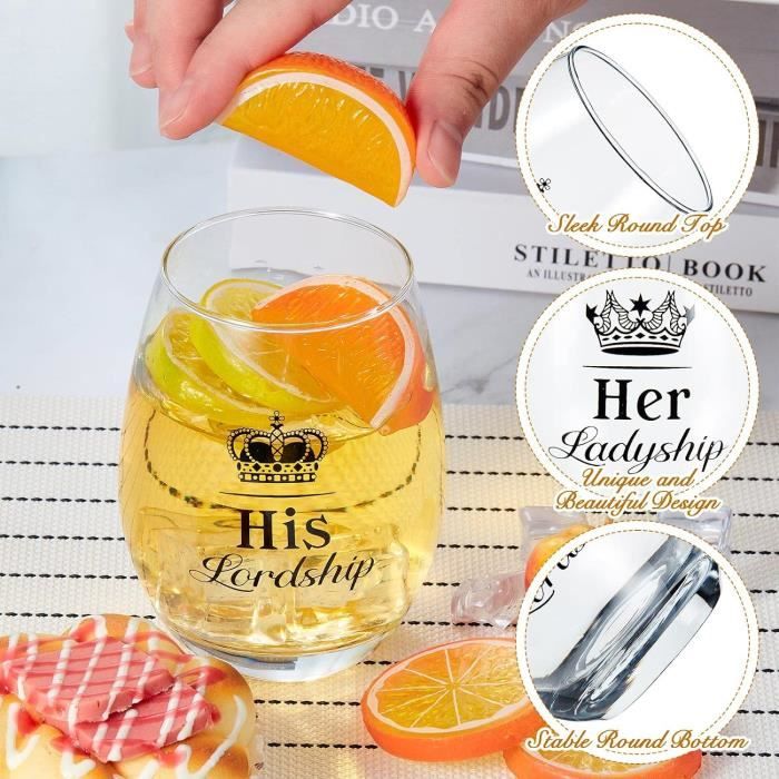 Lot De 2 Verres à Vin Sans Pied En Acier Inoxydable Doré – Idéal Camping, Voyage Et Cuisine