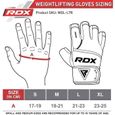 RDX Gants de Musculation,Fitness Gymnastique Entrainement, Poignet Longue Workout, Cuir Vachette Powerlifter Halterophilie Gym Glove-3