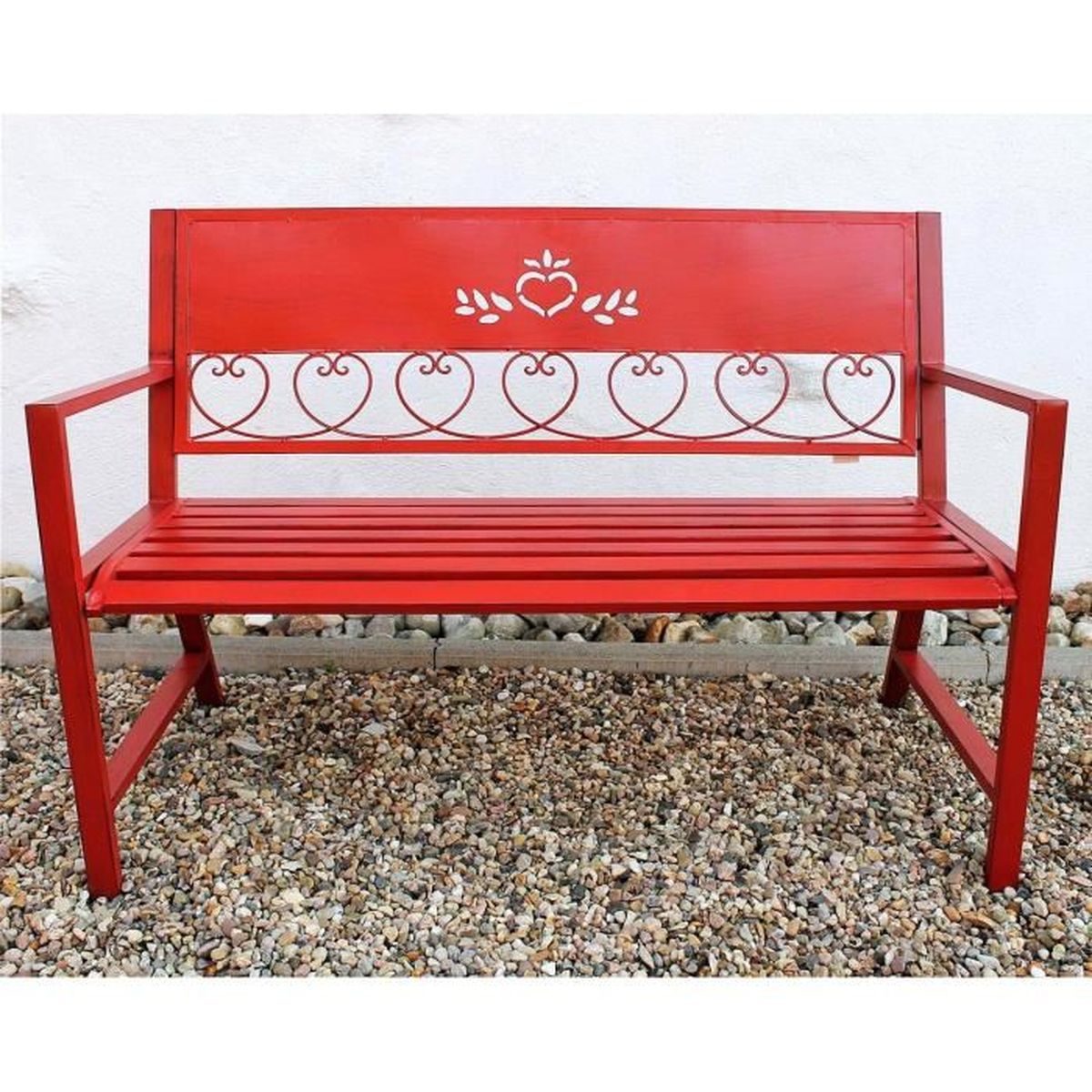 Dandibo Banc Passion Banc De Jardin Rouge 181 Banquette 120cm Metal Fer Banc A Fleurs Jardin Achat Vente Banc D Exterieur Dandibo Banc Passion Banc De Cdiscount