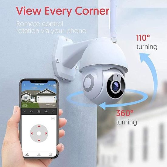 Camera wifi exterieure ip66 otio full hd vision nocturne - NPM Lille