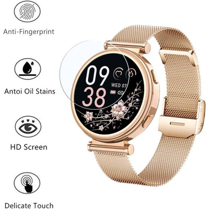 6 Films Protecteurs D'Écran Pour Smartwatch Miecgth 2025 1.27" I180 - Anti-Rayures, Haute Transparence