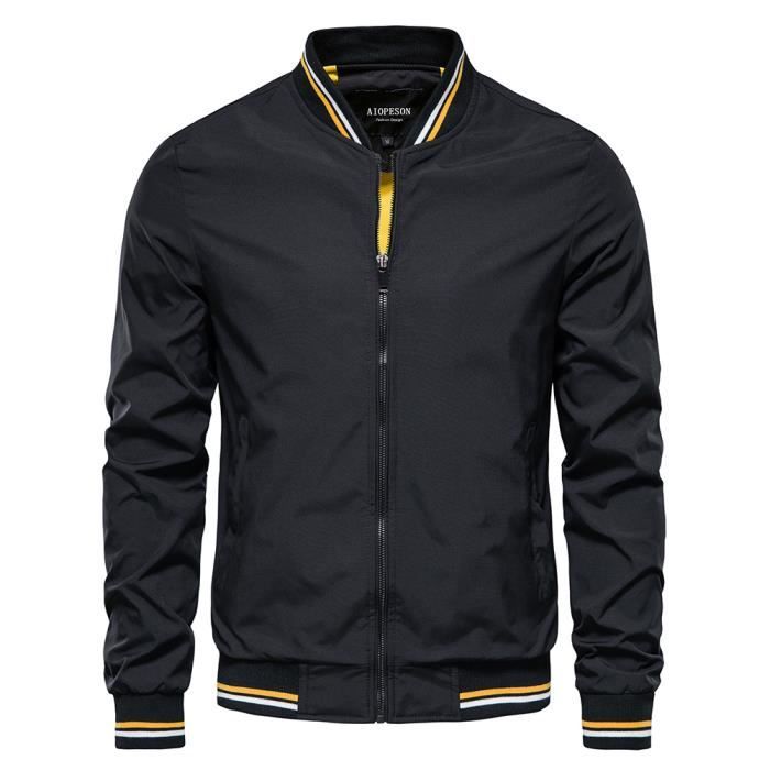 Veste Homme Printemps Casual Veste Homme Col Montant Legere Veste