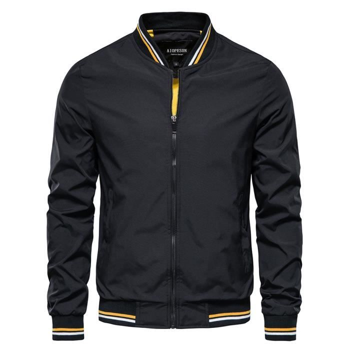 Veste Homme,Printemps Casual Veste Homme Col Montant,Legere Veste