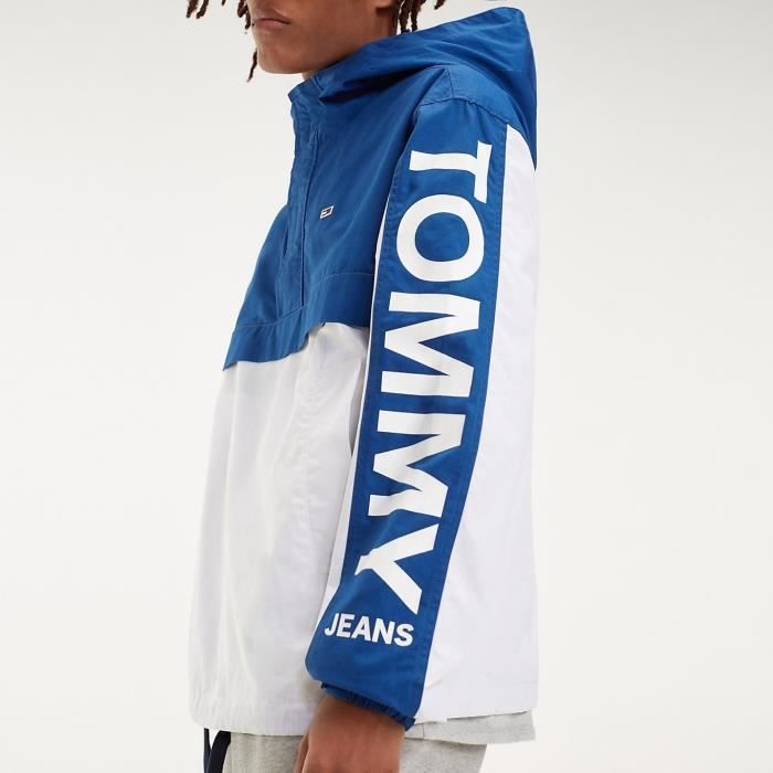 VESTE COLOUR BLOCK ENFILER TOMMY Limoges Classic white