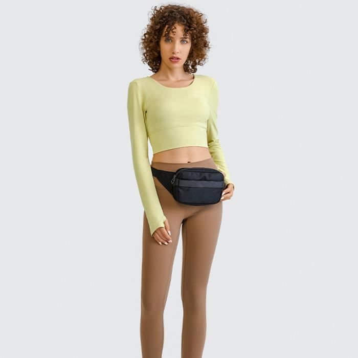 Ensemble de vetements de running Tenue d athletisme Respirant et absorbant la sueur Jaune Cdiscount Sport