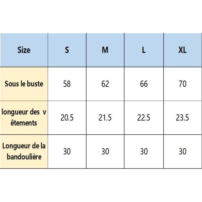 Tableau taille soutien shop gorge grande taille