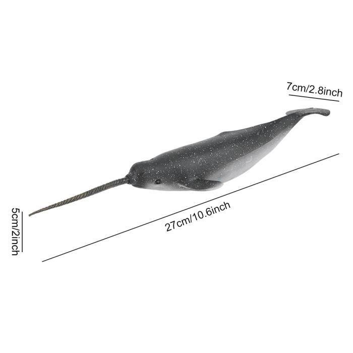 Narval, baleine, jouet de bain sans trou - ETC - 9 mois