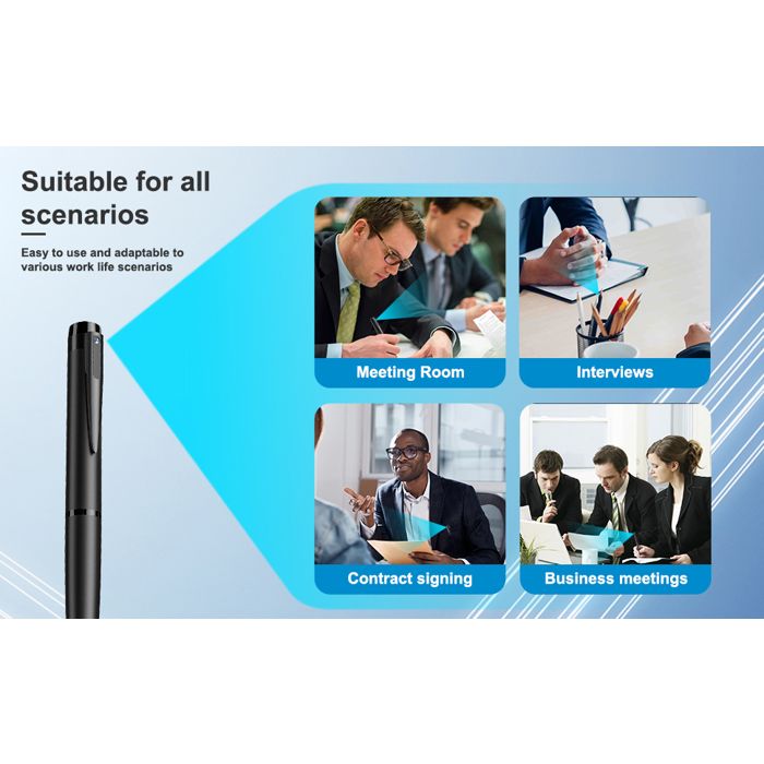 Camera Stylo Stylo Espion Caméra Full HD 1080p Photo Vidéo Son Batterie Longue Durée ...