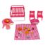 set poupon avec 4 accessoires