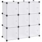 Meuble Chaussures No19 Etagere Rangement 9 Casiers Armoire En