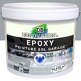 9 kg Gris fenêtre - RESINE EPOXY Peinture sol Garage béton - PRET A L'EMPLOI - Trafic intense - Etanche et résistante-0