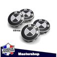 4pcs x Centre De Roue 68mm Bmw Cache Moyeu Noir Et Blanc ABS Emblème logo - Mastershop-0