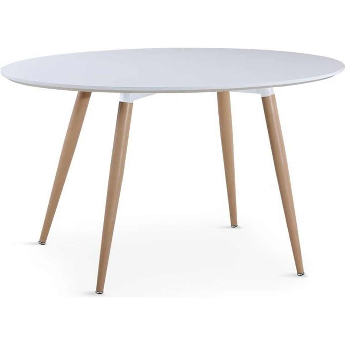 Table Ovale Scandinave Lunea Blanc Achat Vente Table A Manger Seule Table Ovale Scandinave Lune Cdiscount