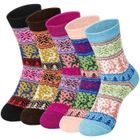 AUCUNELY Chaussettes d'hiver laine femme - 5 paires, chaudes - Pointures 35-41 - Convient pour hiver