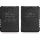 STRAßE GAME 2 x Carte Mémoire Memory Card 128Mo Noir pour Console PS2 Playstation2