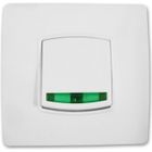 ZENITECH Interrupteur va & vient voyant vis+griffes Diwone Blanc