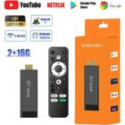 LPNOVE TV Box 4K TV Stick Android 11 boîtier TV intelligent - S905Y4 - 2G + 16G WiFi 2.4G&5G lecteur multimédia-A3