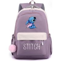 Sac à Dos Stitch Enfant - Nylon - Violet - 42x30x23cm - [8014]
