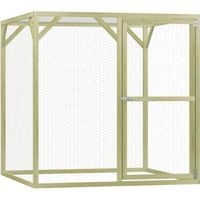 Magnifique haute qualité - Poulailler Volière extérieur Cage pour animal 1,5x1,5x1,5 m Pinède imprégnée🎆75873