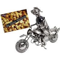 Porte-bouteille Golfeur BRUBAKER - Sculpture Métal Design Pour Vin Et Alcools - Cadeau Original Inclus