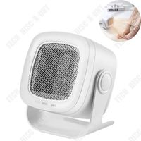 TD® Ventilateur de chauffage domestique, chauffage portable, électrique, petit ventilateur d'air chaud de bureau, chauffage rapide