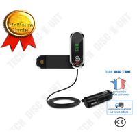 TD® Voiture Bluetooth mains libres support de téléphone portable lecteur MP3 de voiture émetteur FM récepteur Tuyere AUX