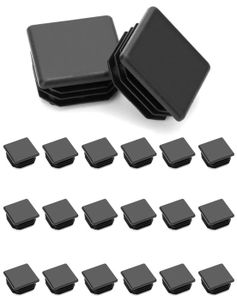 2 Embouts Bouchons Ailette PVC Pour Tube Carré 30mm - Filetage M8, Marque Essentra, Neufs Sous Emballage