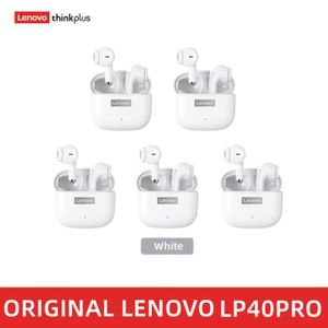 CASQUE - ÉCOUTEURS LP40pro 5PCS blanc-Lenovo Écouteurs LP40 Pro TWS S