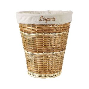 panier linge paille