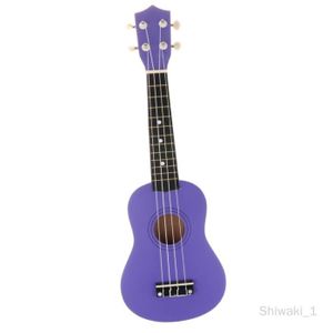 UKULÉLÉ Jouet Guitare 4 Cordes Ukulélé Instrument de Musique Jouet Educatif Musical Cadeau d'Enfants Violet Foncé Shiwaki