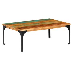 TABLE BASSE Table basse - FUDANY - 100 x 60 x 35 cm - Bois de 