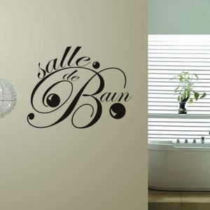Bearbelly - Autocollant Mural Stickers Muraux pour Toilette/salle de  bain/Baignoire Porte douche PVC DIY porte autocollant à l'eau Décoration