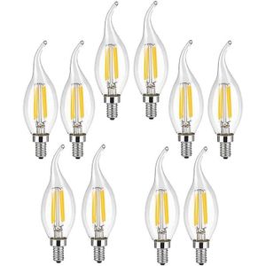 Basics ampoules LED Culot Edison à vis E27 7 W (équivalent 60 W)  blanc chaud Filament transparent Intensité non variable, Lot de 6 :  : Luminaires et Éclairage