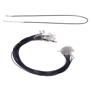 4 Collers Cordons Crés Nors Avec Fermor Mousqueton Argent - Etsy France