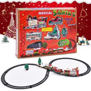 VOITURE ELECTRIQUE ENFANT Train électrique de Noël-Ensemble de Train de Noël