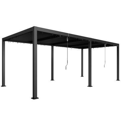Pergola Bambou 170x170x220 Cm Brun - Structure Jardin Extérieure Robuste