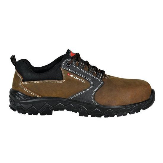 Chaussures De Travail COFRA Flex Monti - Taille 43, Noir | Semelle Antistatique, Confortable | Norme EN ISO 20345 - 12