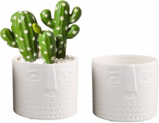 Namalu Cadeau de Remerciement 2 Poupées en Pot de Fleurs au Crochet avec Carte de Remerciement, Mini Positives Poupées Tricotées, Cadeau Fait Main pour Adieu, Anniversaire et Remise de Diplôme