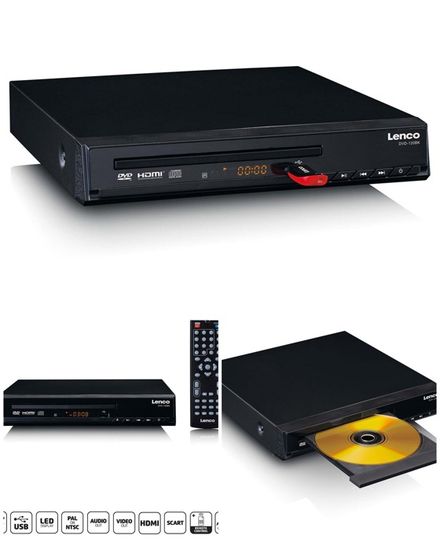 Lecteur DVD/CD - Lenco - DVD-120BK - Full HD - HDMI - USB - Cdiscount ...