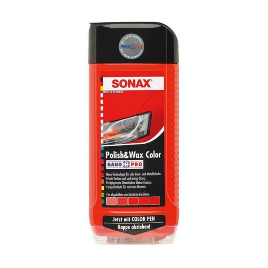 Sonax 296.400 Polish et Wax rouge 500ml