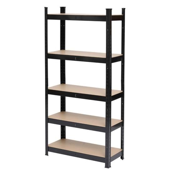 Étagère Métallique 5 Niveaux 175kg - Rayonnage Garage Robuste 180x110x30cm Vert, Montage Sans Vis - 11