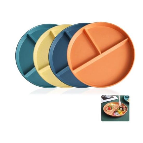 Assiette Compartimentée Tupperware Avec Cloche – Vintage Vert – Rare