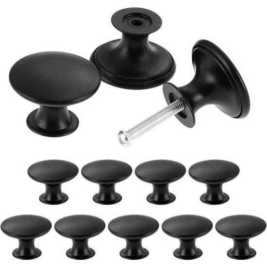 Kit De 24 Boutons Pression En Laiton 15 Mm + 4 Outils D'installation - Pour Vêtements, Cuir, Sacs, Toile - Couleur Noir Mat