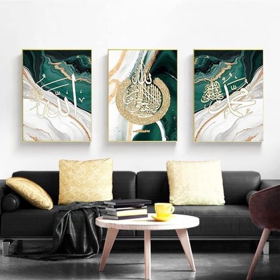 Lot De 3 Posters Sur Toile Moderne 40x50cm - Décoration Murale Salon Chambre