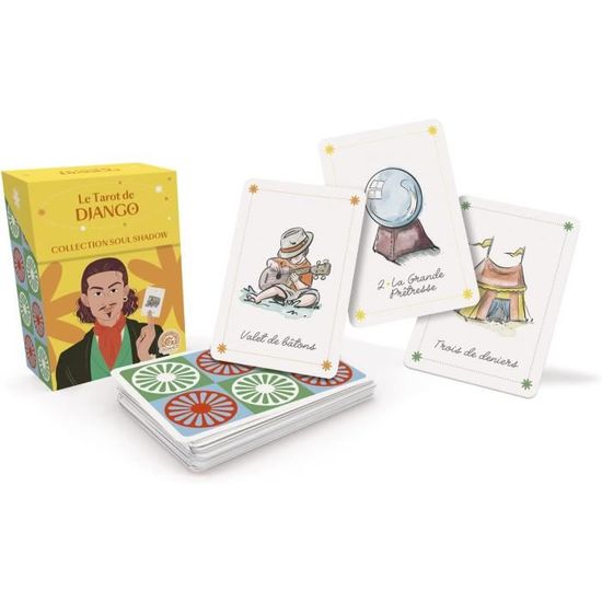 Tarot De Django – Colección Soul Shadow 2 – 78 Cartas En Formato Póker Con Guía De Iniciación Cartomancia Accesible