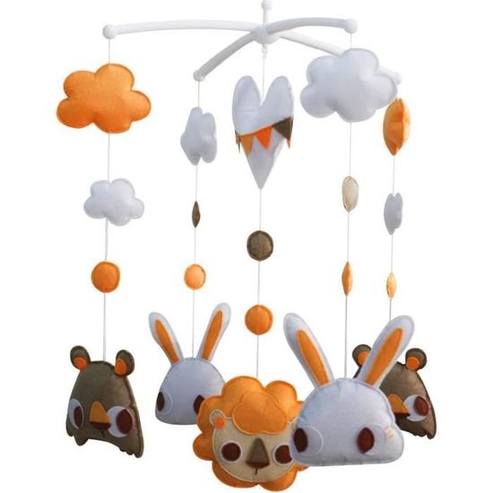 ZERONE Mobile Pour Berceau Avec Télécommande Mobile Pour Berceau De