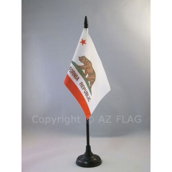 Drapeau Californie 1,2x1,8 M - Double Face, Ours Et Texte NCR, Polyester Résistant, 2 œillets Laiton