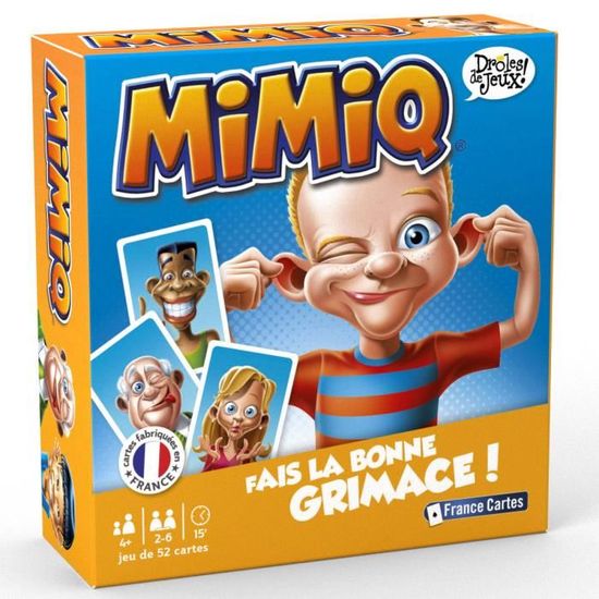 Carte de jeu - CARTAMUNDI - Mimiq La Bonne Grimace - Multicolore - Jeu de 52 cartes - Mixte