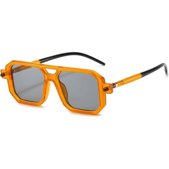 Grande lunette de soleil vintage carrée dégradée • Vintage Univers