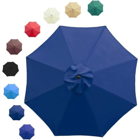Toile De Rechange Pour Parasol De 200cm 270cm 300cm 6-8 Baleines, Auvent De Rechange Pour